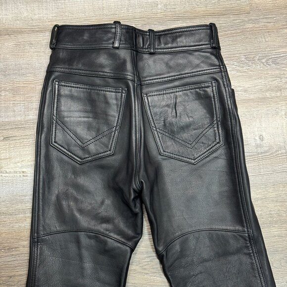 Vintage Easy Riders Leather Motorcycle Pants Riding Moto Punk Womens High Rise - Picture 4 of 10